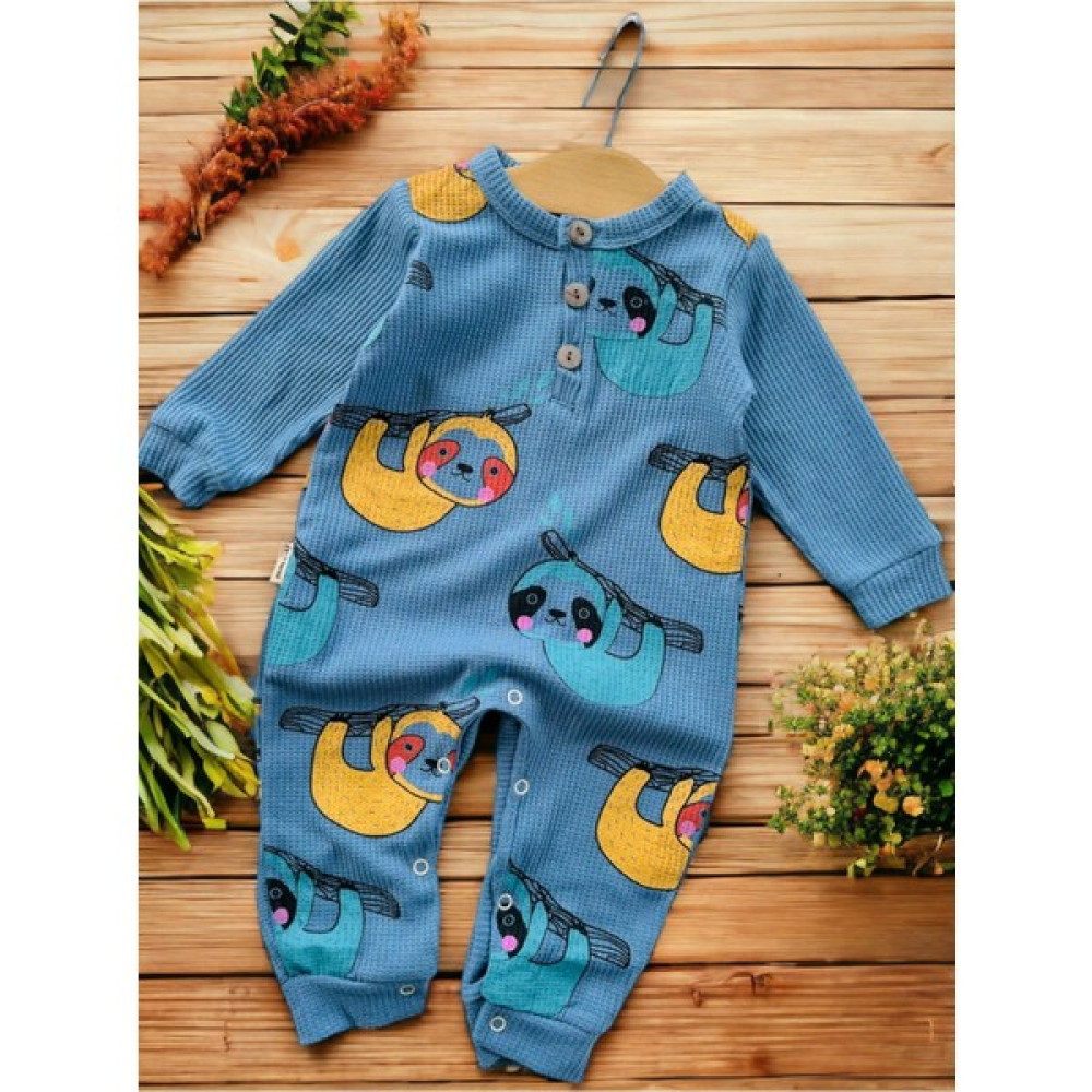 Ege Bebek Erkek Kız ve Bebek Mevsimlik Uzun Kollu Tulum Çıtçıtlı Düğmeli Waffle Kumaş Koala Baskılı Tulum Bebek Tulumu Fiyatı
