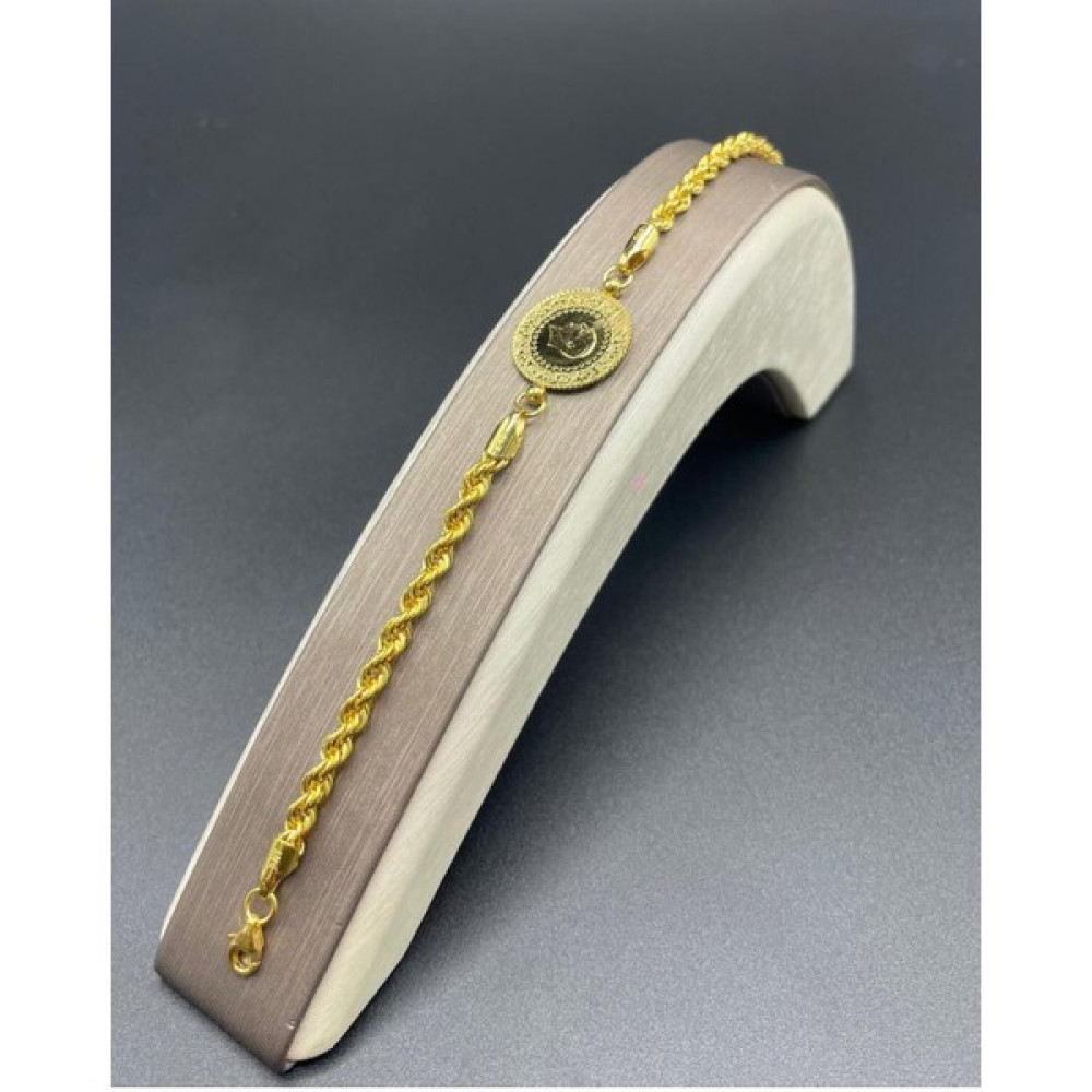 Ege Gold 14 Ayar Çeyrekli Halat Bileklik Çeyrekli Bileklik - 22 cm - Sarı Saat ve Bileklik Aksesuarı Fiyatı