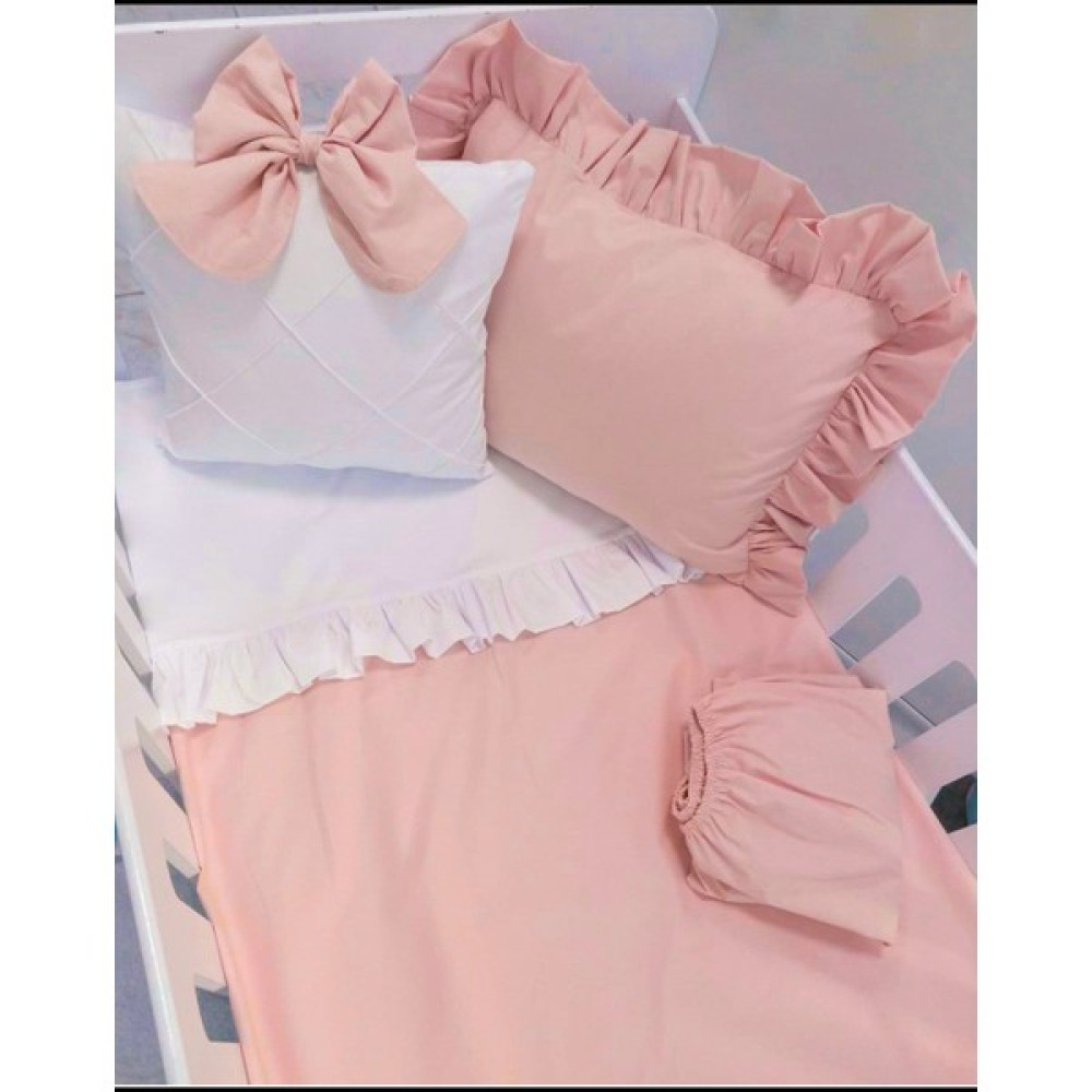 Ege Home Mia 100*150 Bebek Nevresim Takımı 100*150 Pudra Pembe Bebek Nevresim Takımı Fiyatı