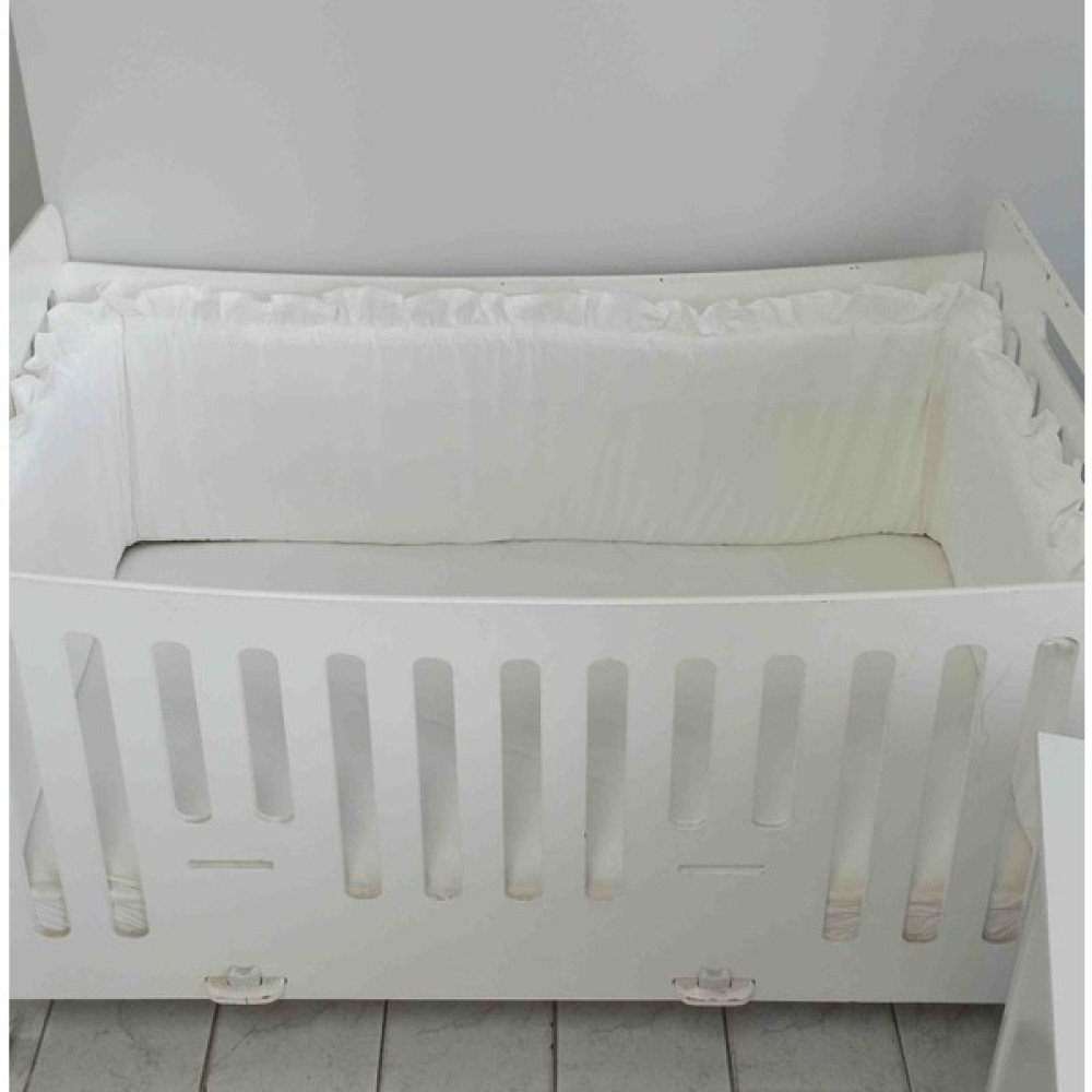 Ege Home Mia Fırfırlı Beşik Yan Koruma Beyaz 38×235 Tek Parçadır Oto Boyaları Fiyatı