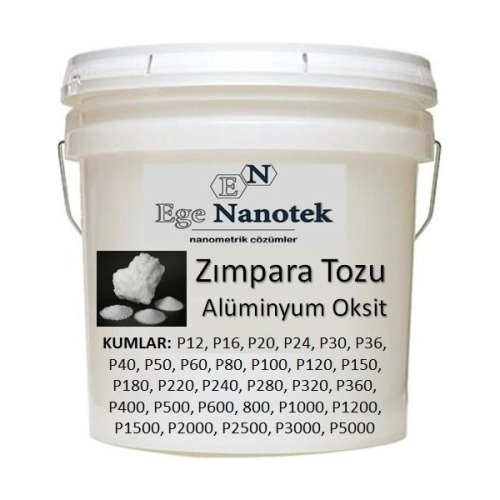 Ege Nanotek 50 Kum Zımpara Tozu Alüminyum Oksit Alümina P50 - 500 Gram - BEYAZ Oto Boyaları Fiyatı