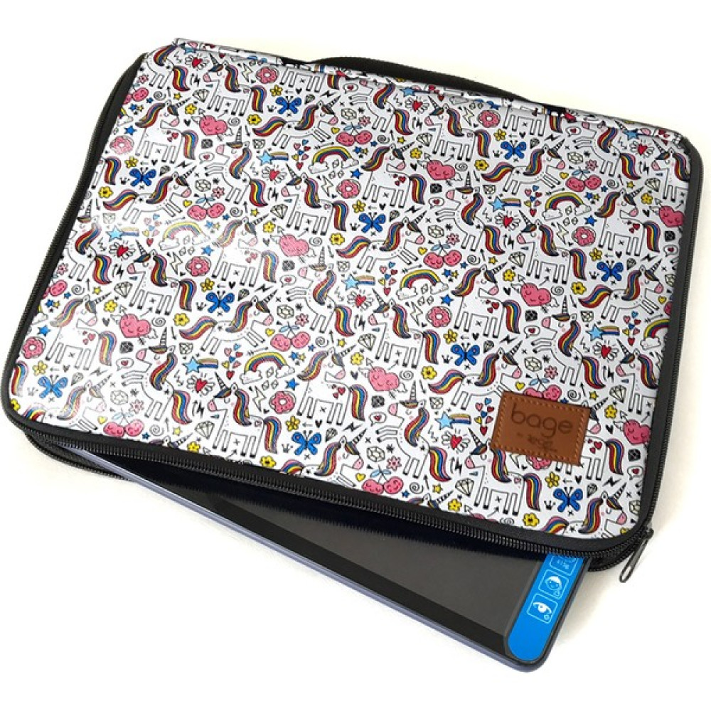 Ege Online Bage 10'' / 11'' Inç Desenli Ipad Tablet Çantası Kılıfı - Antrasit - Pembe Telefon Kılıfı Fiyatı