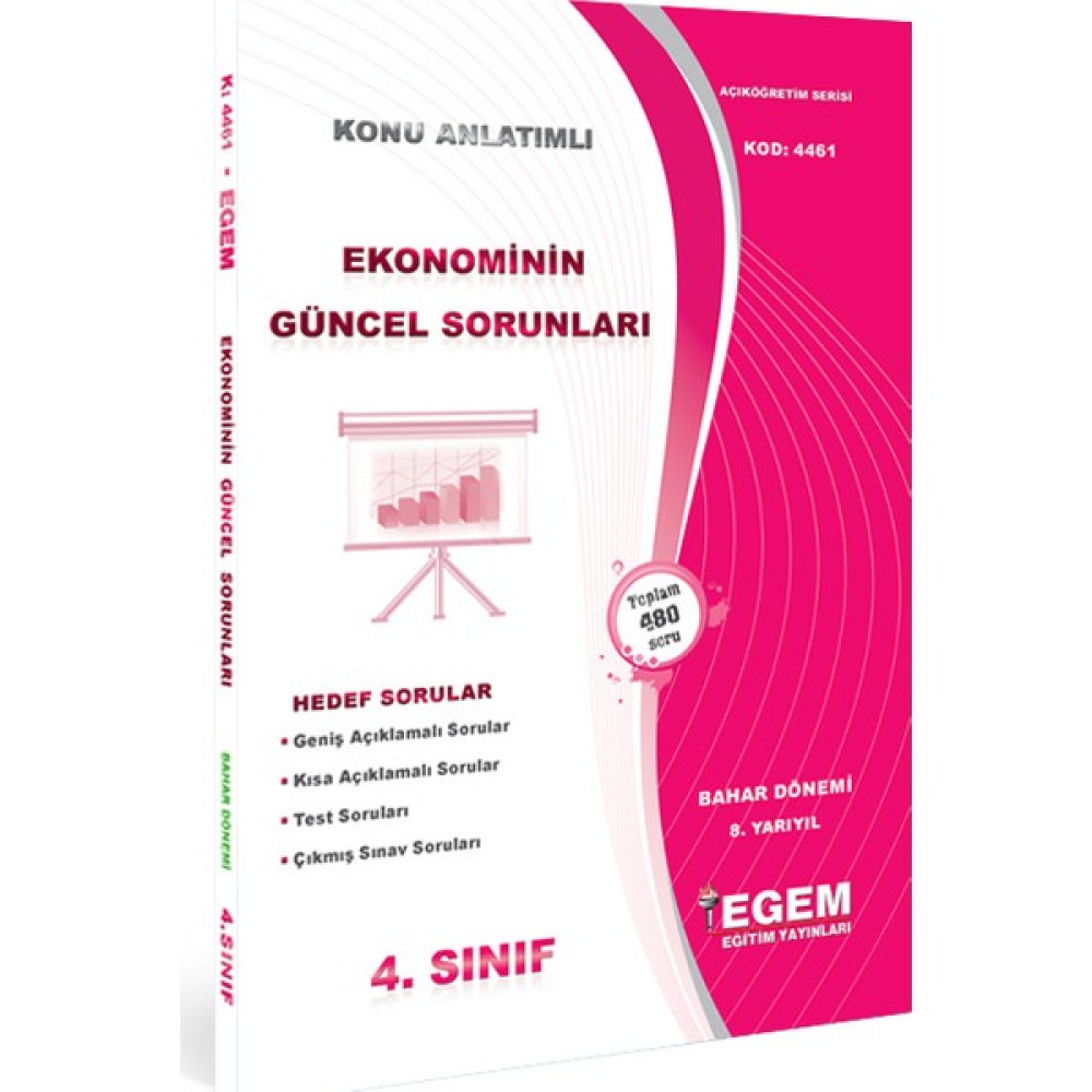 Egem Yayınları Ekonominin Güncel Sorunları Konu Anlatımlı Soru Bankası - Bahar Dönemi (2. Yarıyıl) Açıköğretim Kitapları ve Setleri Fiyatı