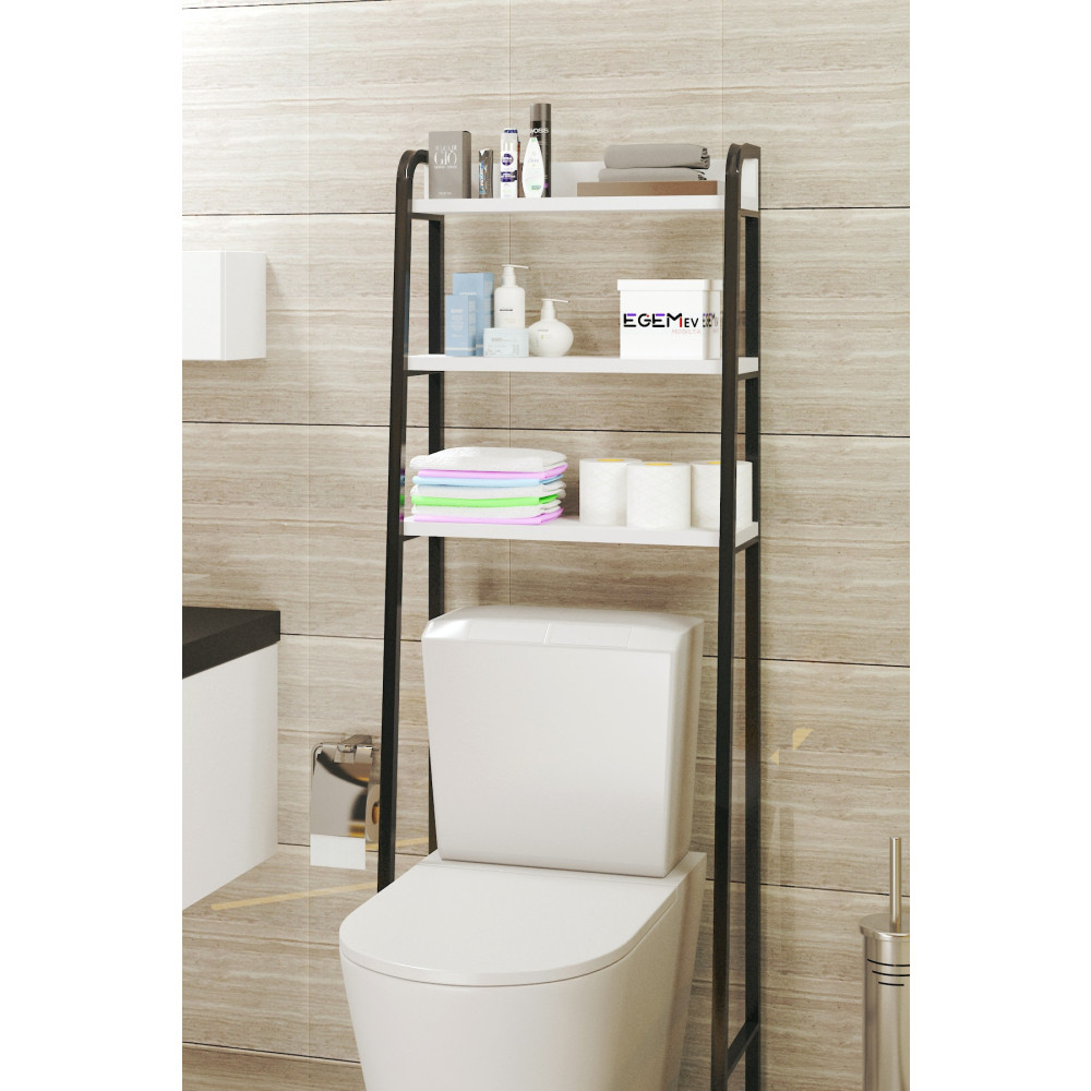 EGEMEV Wc Arkası Klozet Rafı Klozet Üstü Raf Ve Organizatör Havluluk Banyo Düzenliyici Banyo Dolabı / Mobilyası Fiyatı