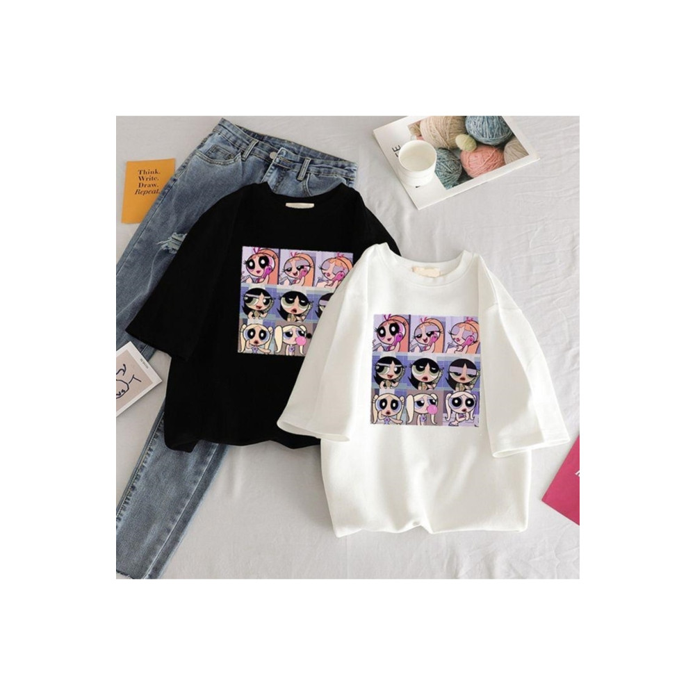 EgeModa Powergirls Baskılı Çocuk T-Shirt 2li Paket 3-4 Yaş Beden Bayan T-shirt Fiyatı