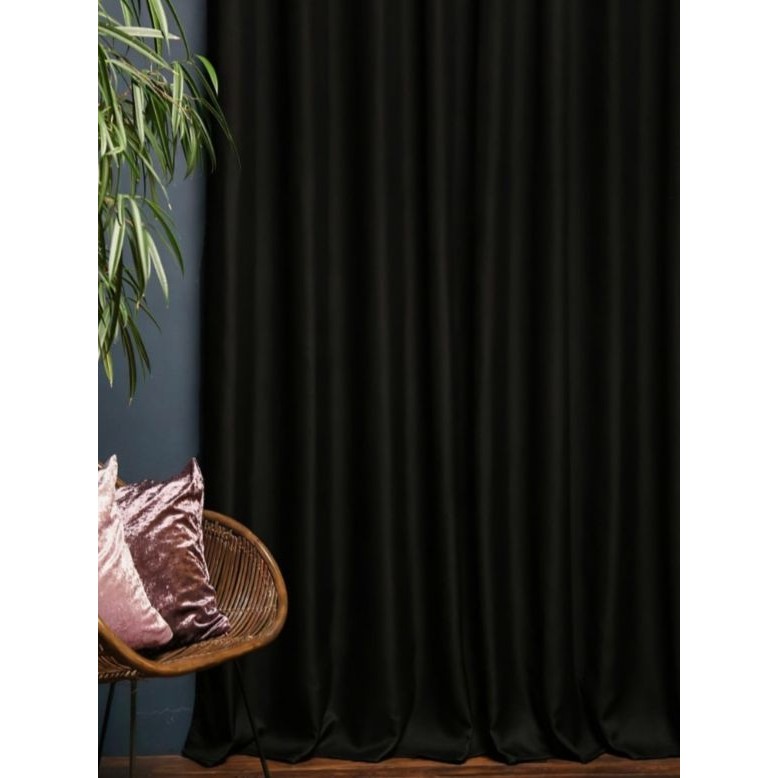 Egenin Atölyesinden Siyah, Termal, Işık Geçirmez, Güneşlik, Blackout, Karartma Perde - Siyah - 400 x 210 cm Perde Fiyatı