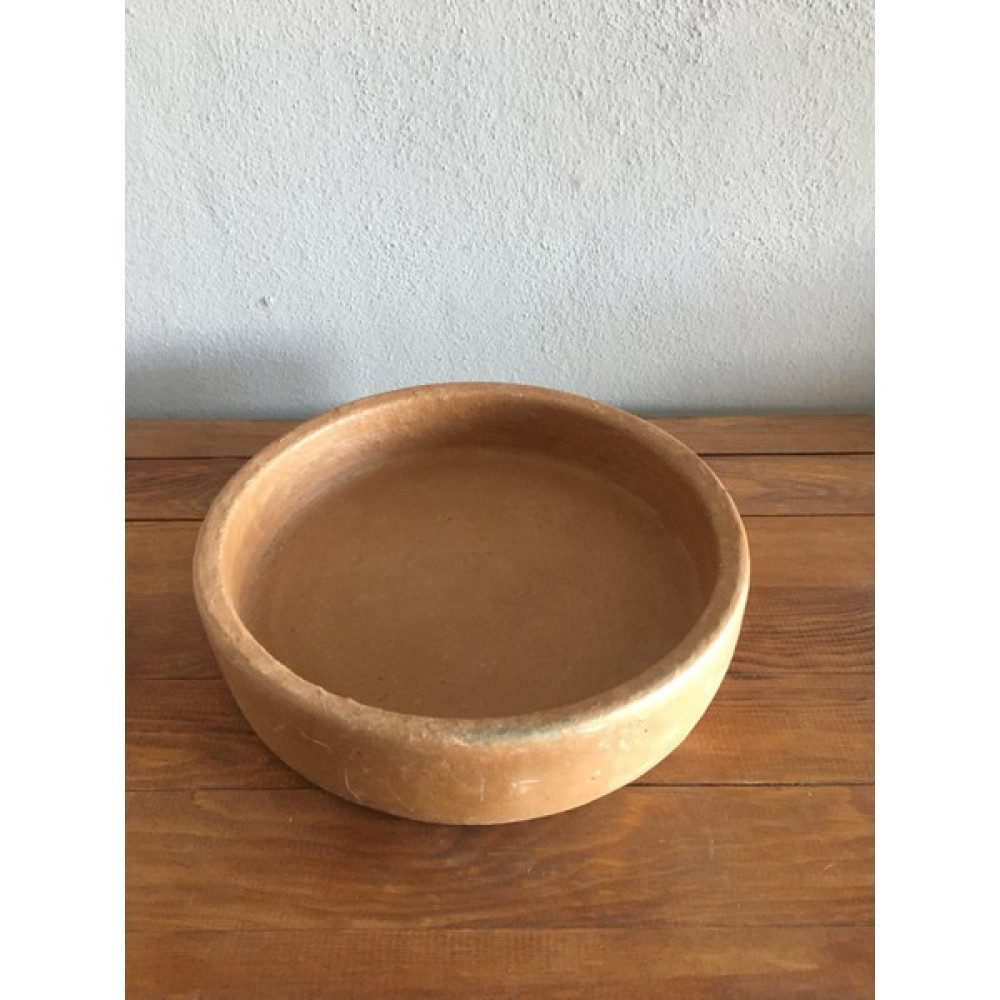 Eğirdir Seramik Toprak El Yapımı Güveç Yuvarlak Tava 25CM Tepsiler / Fırın Kapları Fiyatı