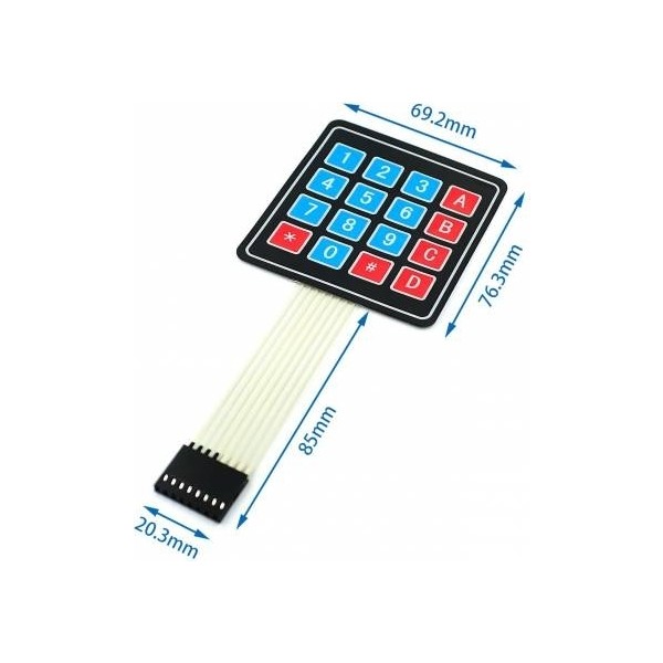 Eğiteklab 4x4 Tuş Takımı (Keypad) - Renkli - 1 Adet Hobi Elektroniği Fiyatı