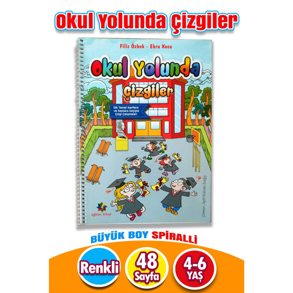 Eğiten Kitap Okul Yolunda Çizgiler Aktivite & Eğitici Kitaplar Fiyatı