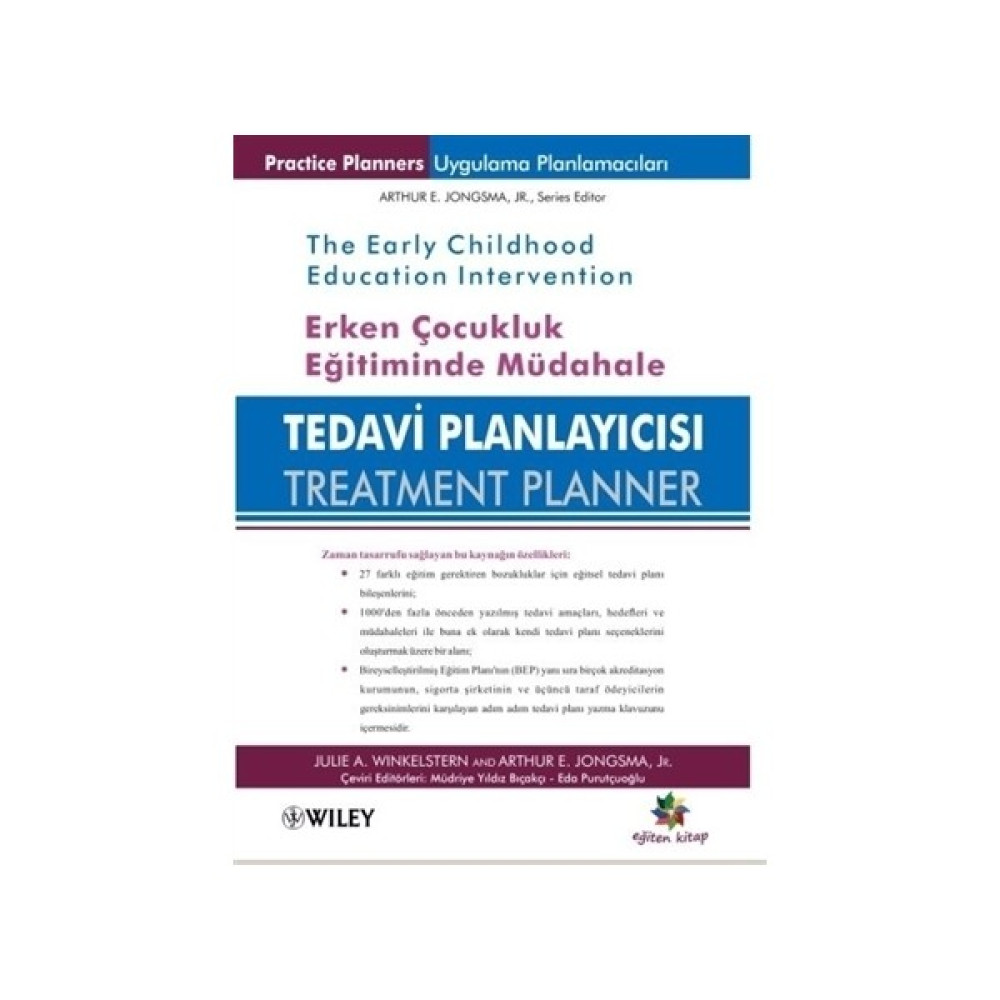 Eğiten Kitap Tedavi Planlayıcısı Arthur E. Jongsma ve Julie A. Winkelstern Yazarlarından Psikoterapi Uygulama Rehberi Güncel - Genel Konular Fiyatı