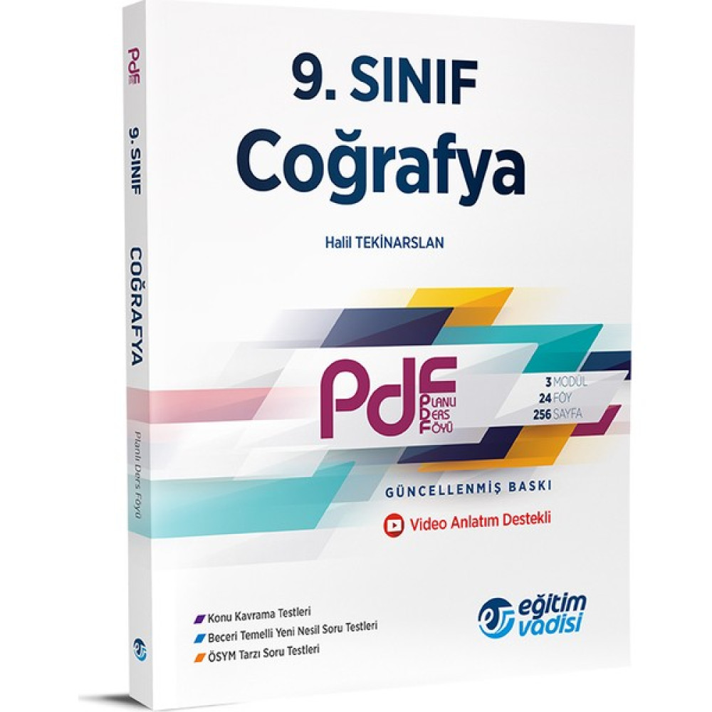 Eğitim Vadisi 9.Sınıf Coğrafya PDF Video Anlatım Destekli Coğrafya Fiyatı