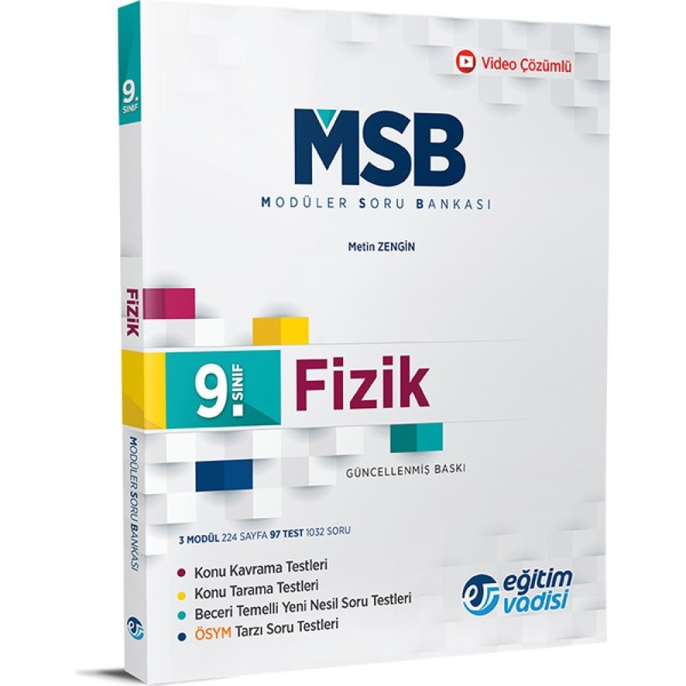 Eğitim Vadisi 9.Sınıf Fizik Modüler Soru Bankası Fizik Fiyatı
