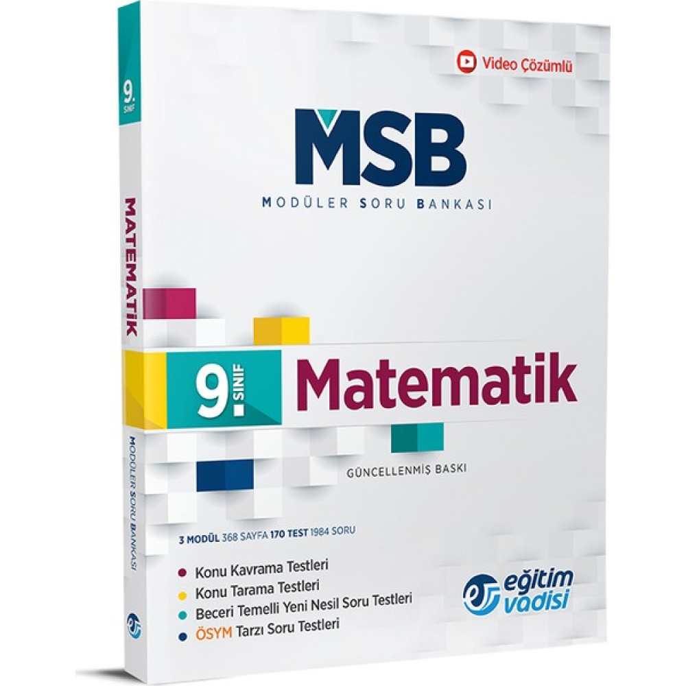 Eğitim Vadisi 9.Sınıf Matematik Modüler Soru Bankası Matematik Fiyatı