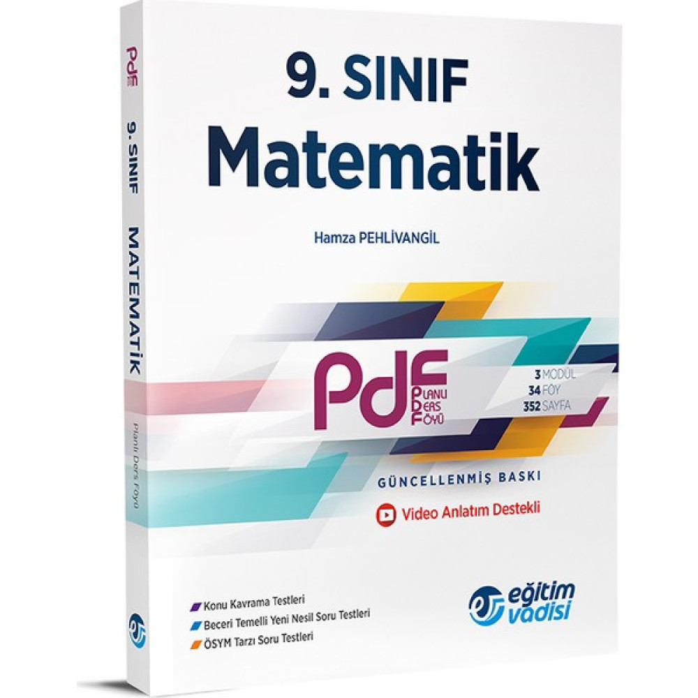 Eğitim Vadisi 9.Sınıf PDF Matematik Video Anlatım Destekli Matematik Fiyatı