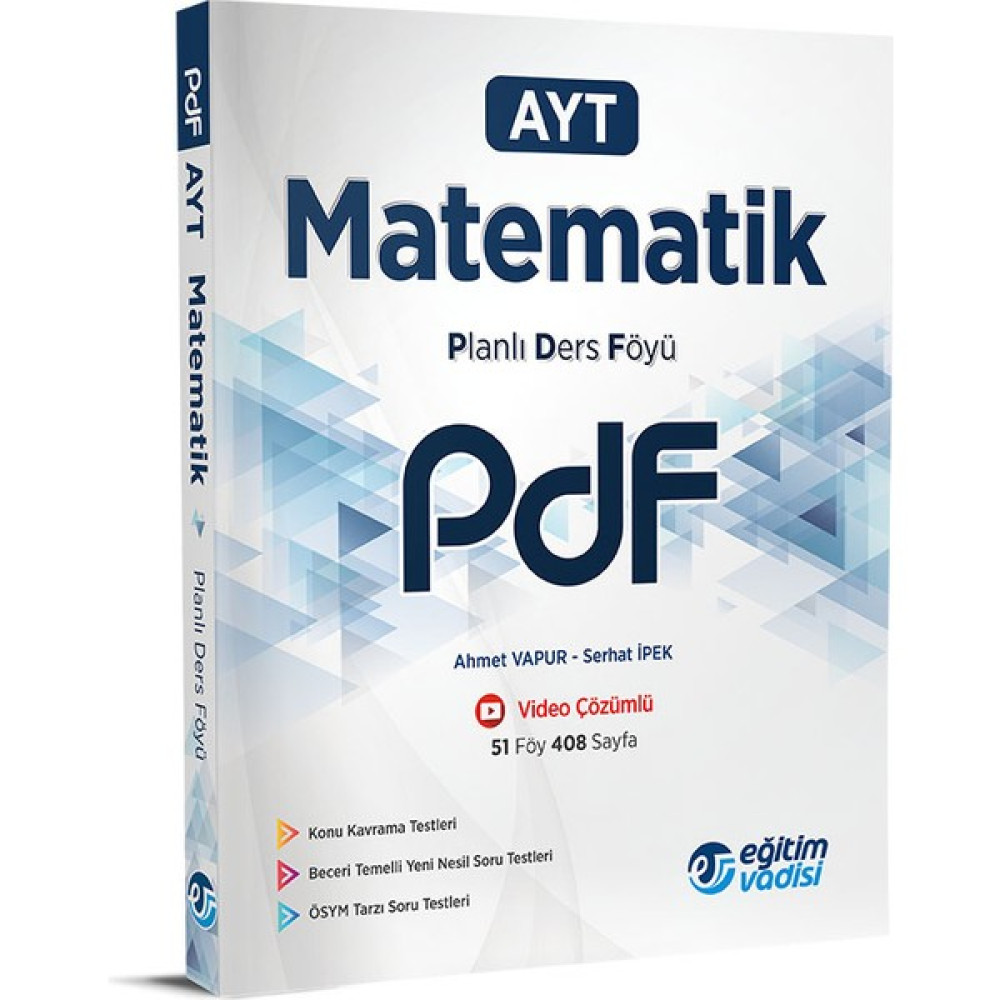 Eğitim Vadisi AYT PDF Matematik Video Anlatım Destekli Matematik Fiyatı