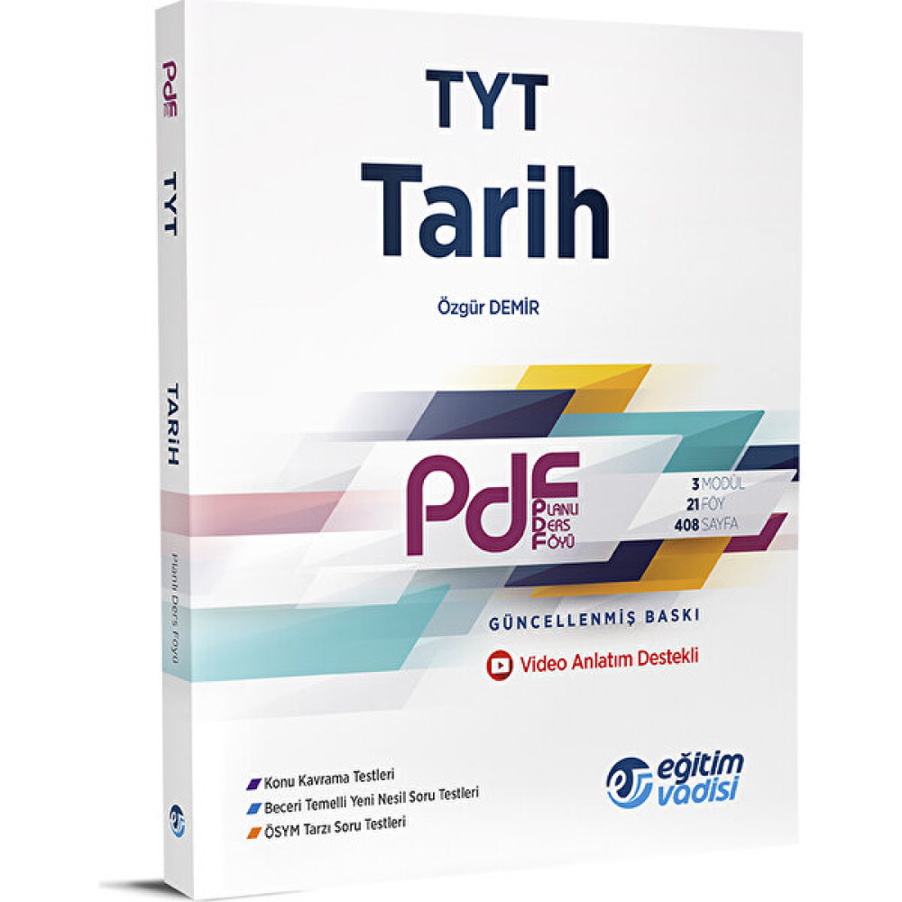 Eğitim Vadisi TYT PDF Tarih Video Anlatım Destekli Ders Sınav Kitapları Fiyatı