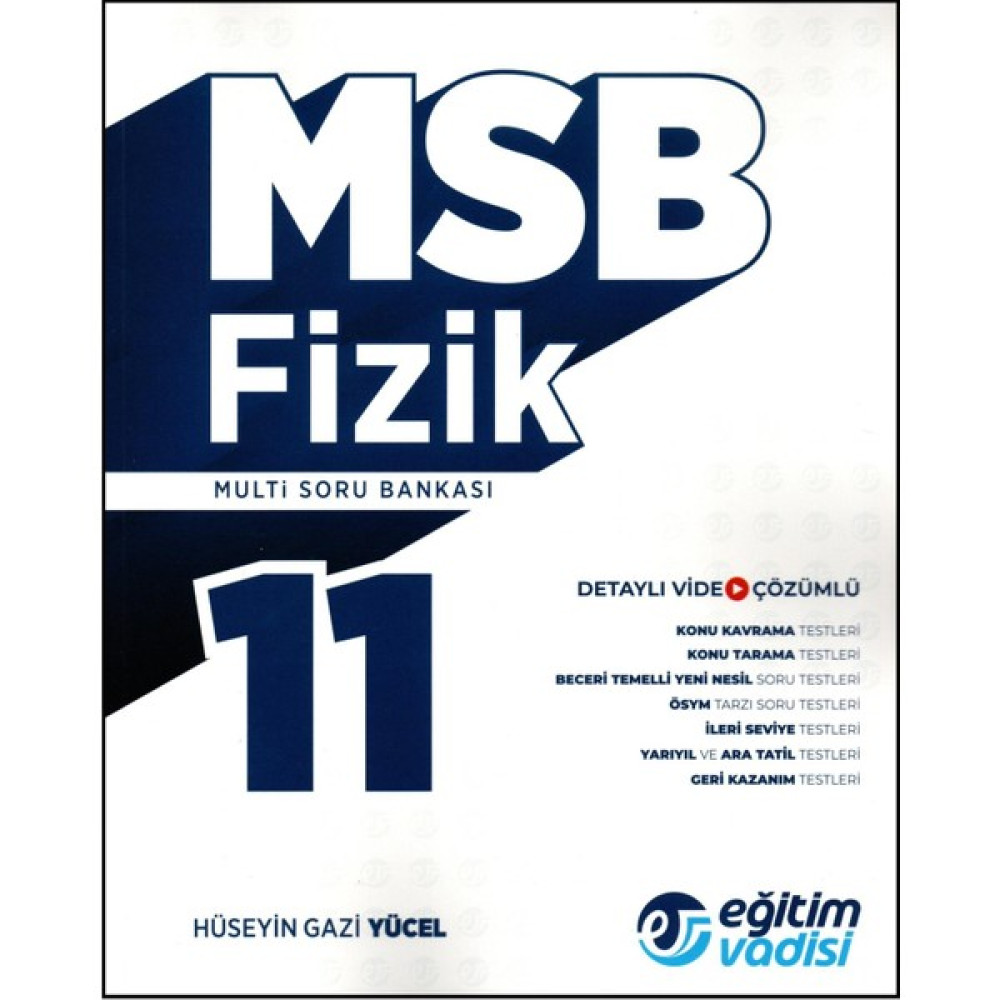 Eğitim Vadisi Yayınları 11. Sınıf Fizik MSB (Multi Soru Bankası) Fizik Fiyatı