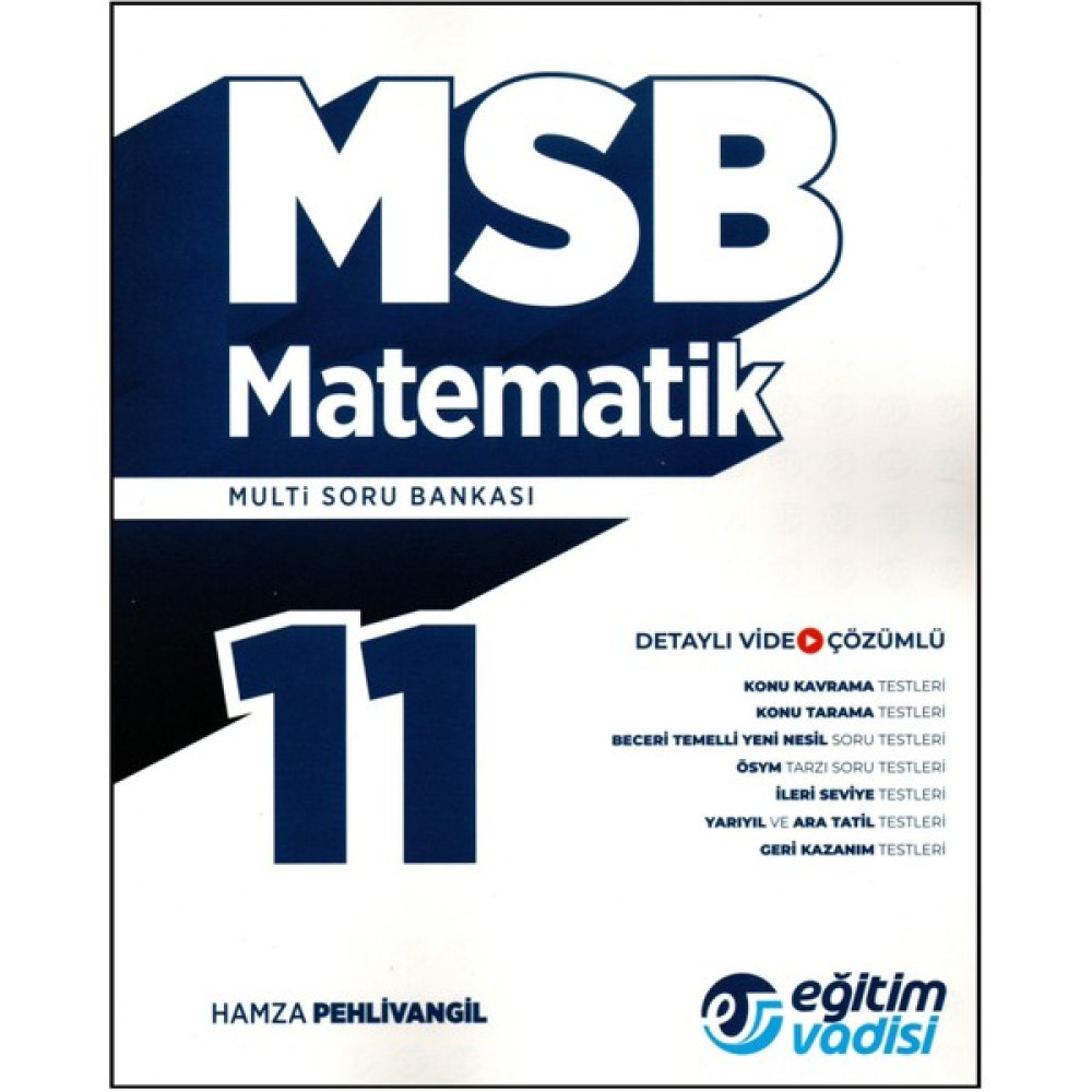Eğitim Vadisi Yayınları 11. Sınıf Matematik MSB (Multi Soru Bankası) Matematik Fiyatı