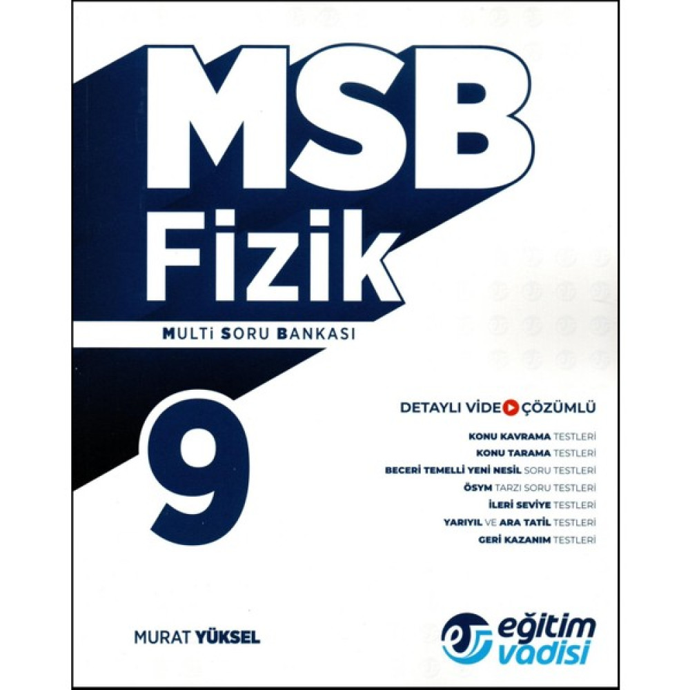Eğitim Vadisi Yayınları 9. Sınıf Fizik MSB (Multi Soru Bankası) Fizik Fiyatı
