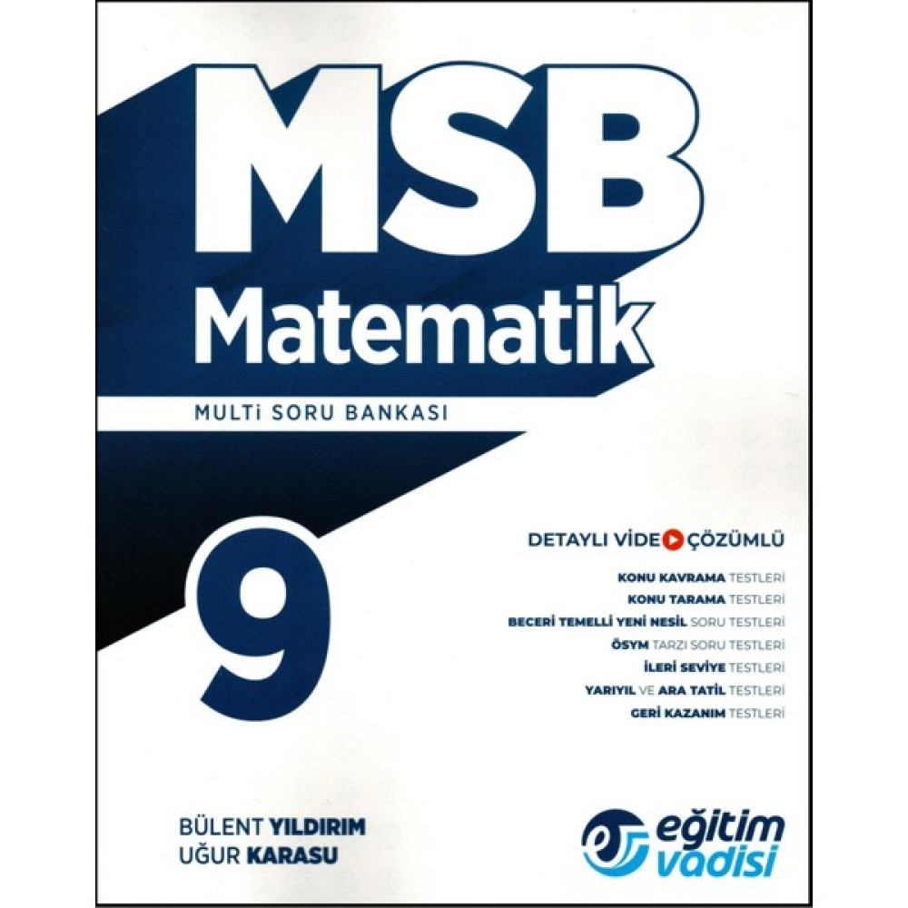 Eğitim Vadisi Yayınları 9. Sınıf Matematik MSB (Multi Soru Bankası) Matematik Fiyatı