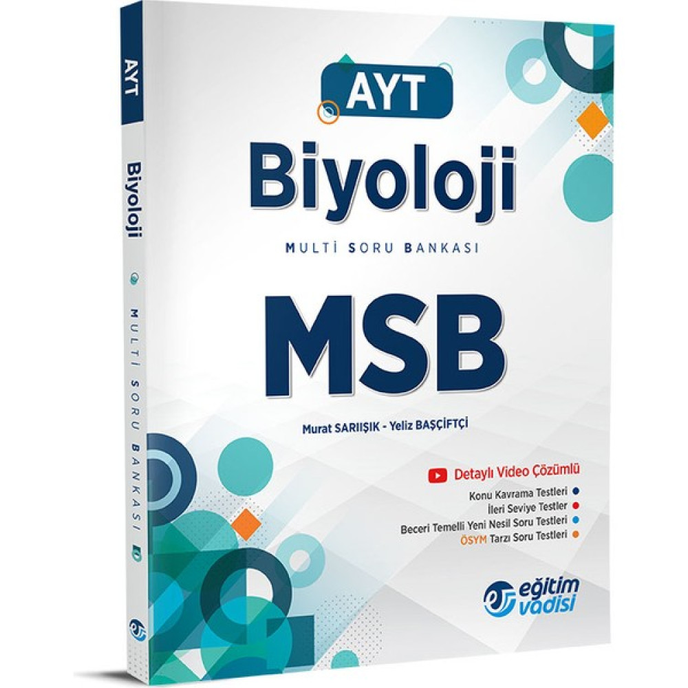 Eğitim Vadisi Yayınları AYT 2023 Biyoloji Msb Multi Soru Bankası Temel Yeterlilik Testi (TYT) Fiyatı
