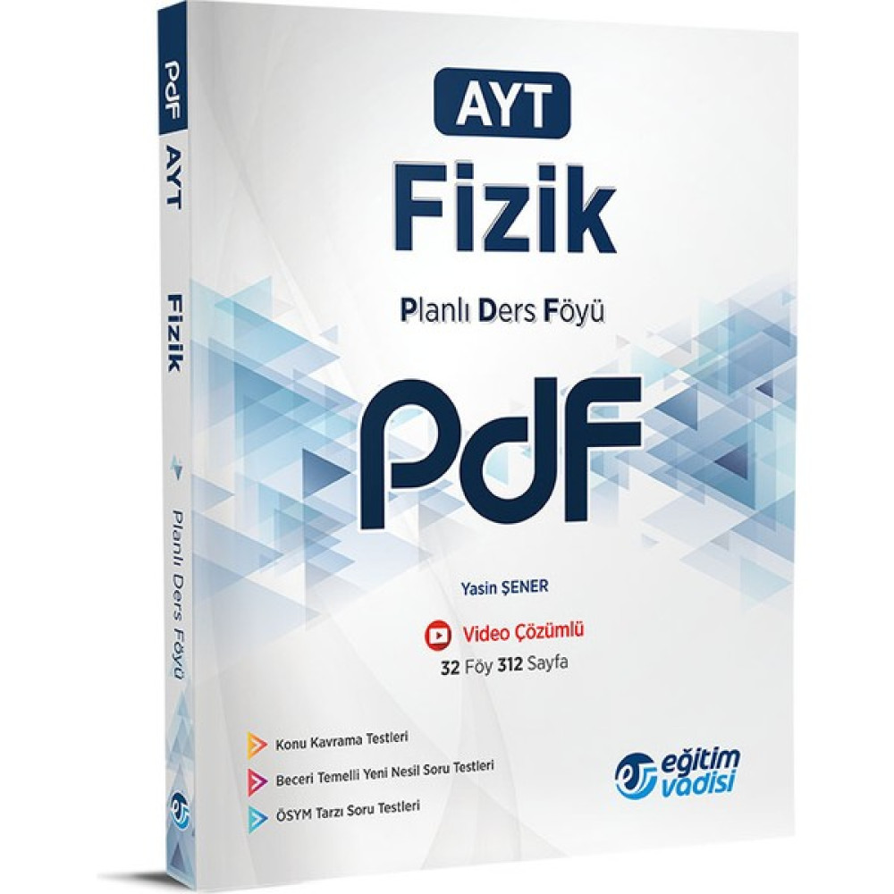 Eğitim Vadisi Yayınları AYT 2023 Fizik Pdf Planlı Ders Föyü Temel Yeterlilik Testi (TYT) Fiyatı