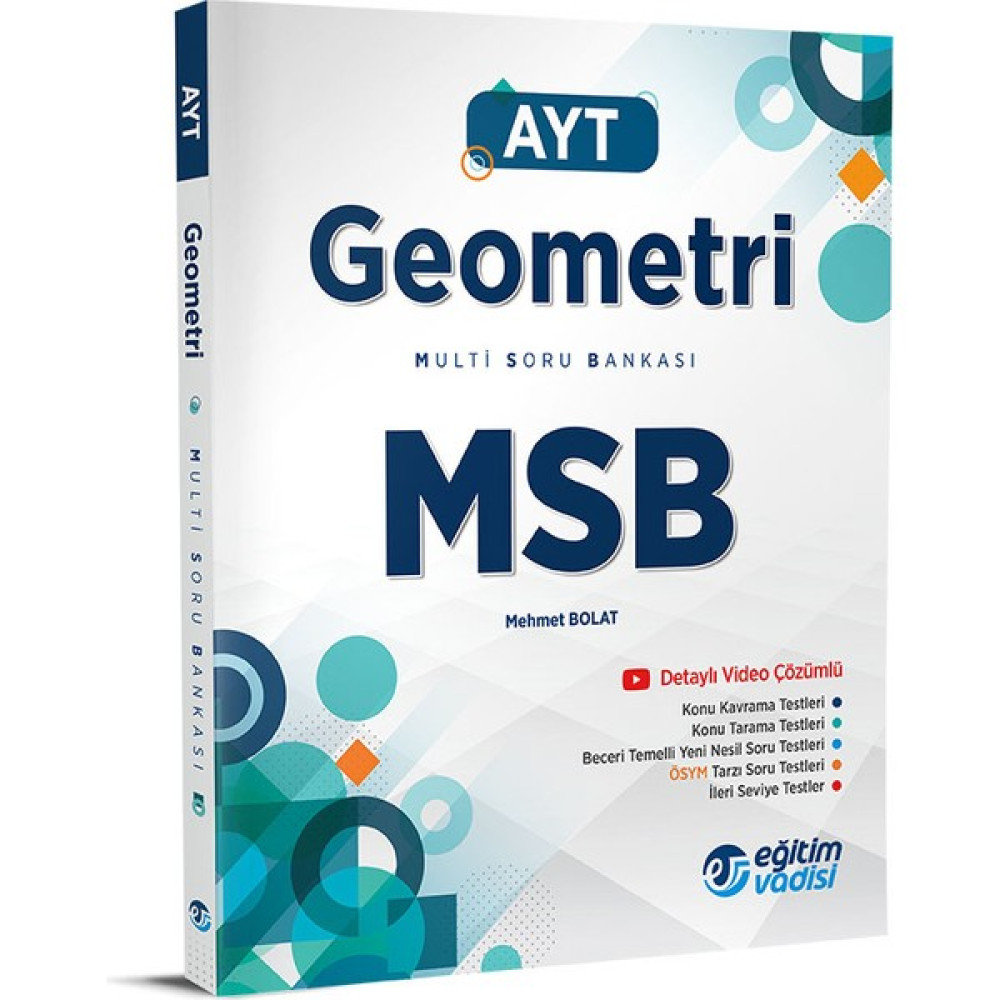 Eğitim Vadisi Yayınları AYT 2023 Geometri Msb Multi Soru Bankası Temel Yeterlilik Testi (TYT) Fiyatı