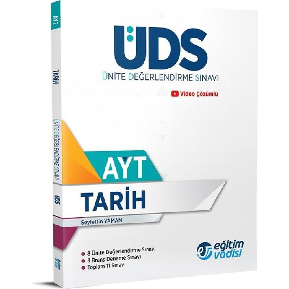 Eğitim Vadisi Yayınları AYT Tarih Uds Ünite Değerlendire Sınavı Yeni 2022 Temel Yeterlilik Testi (TYT) Fiyatı