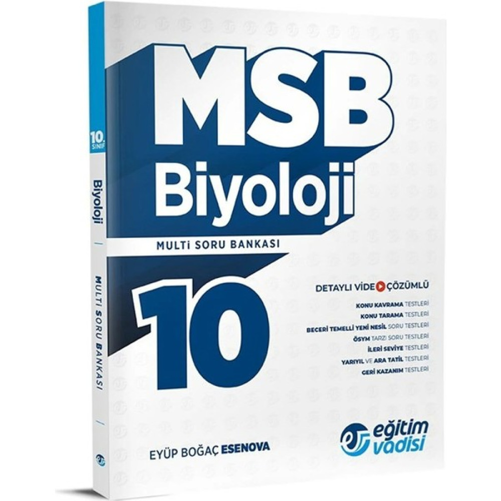 Eğitim Vadisi Yayınları Eğitim Vadisi 10. Sınıf Biyoloji Multi Soru Bankası Kaynak Kitapları Fiyatı