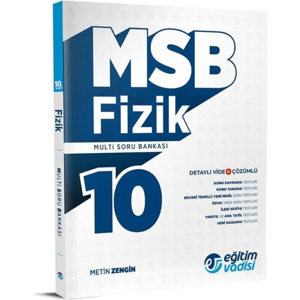 Eğitim Vadisi Yayınları Eğitim Vadisi 10. Sınıf Fizik Multi Soru Bankası Kaynak Kitapları Fiyatı