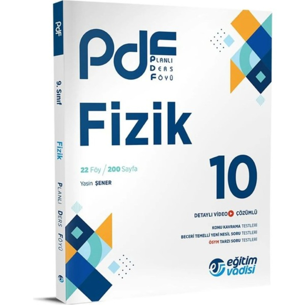 Eğitim Vadisi Yayınları Eğitim Vadisi 10. Sınıf Fizik Pdf Planlı Ders Föyü Kaynak Kitapları Fiyatı