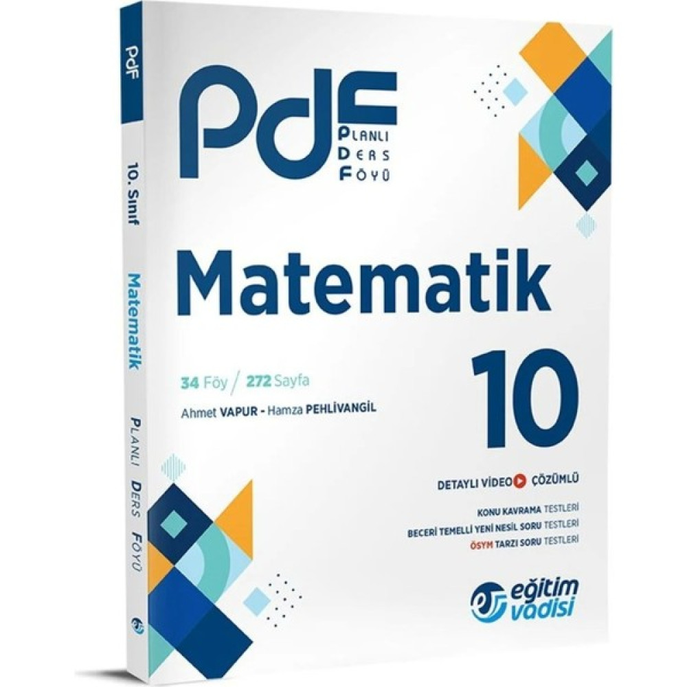 Eğitim Vadisi Yayınları Eğitim Vadisi 10. Sınıf Matematik Pdf Planlı Ders Föyü Kaynak Kitapları Fiyatı