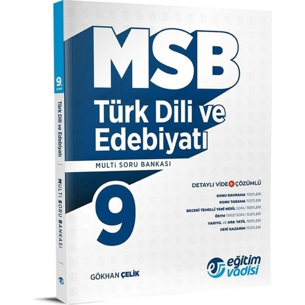 Eğitim Vadisi Yayınları Eğitim Vadisi 9.sınıf Multi Soru Bankası Türk Dili ve Edebiyatı Kaynak Kitapları Fiyatı