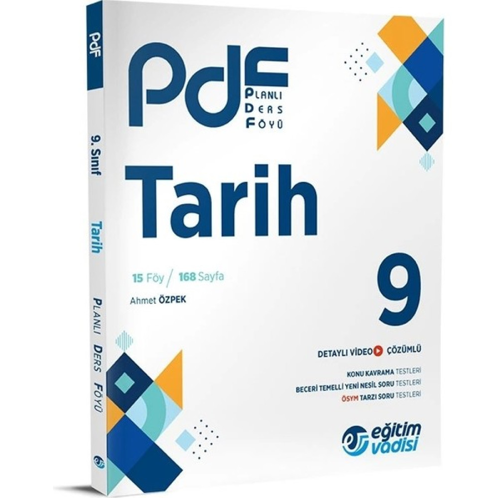 Eğitim Vadisi Yayınları Eğitim Vadisi 9.sınıf (Pdf) Tarih Planlı Ders Föyü Kaynak Kitapları Fiyatı