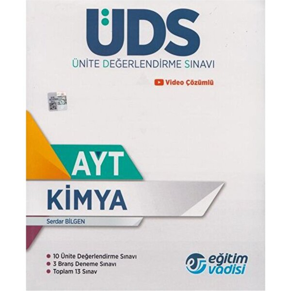 Eğitim Vadisi Yayınları Eğitim Vadisi AYT Kimya Üds Ünite Değerlendirme Sınavı Kaynak Kitapları Fiyatı