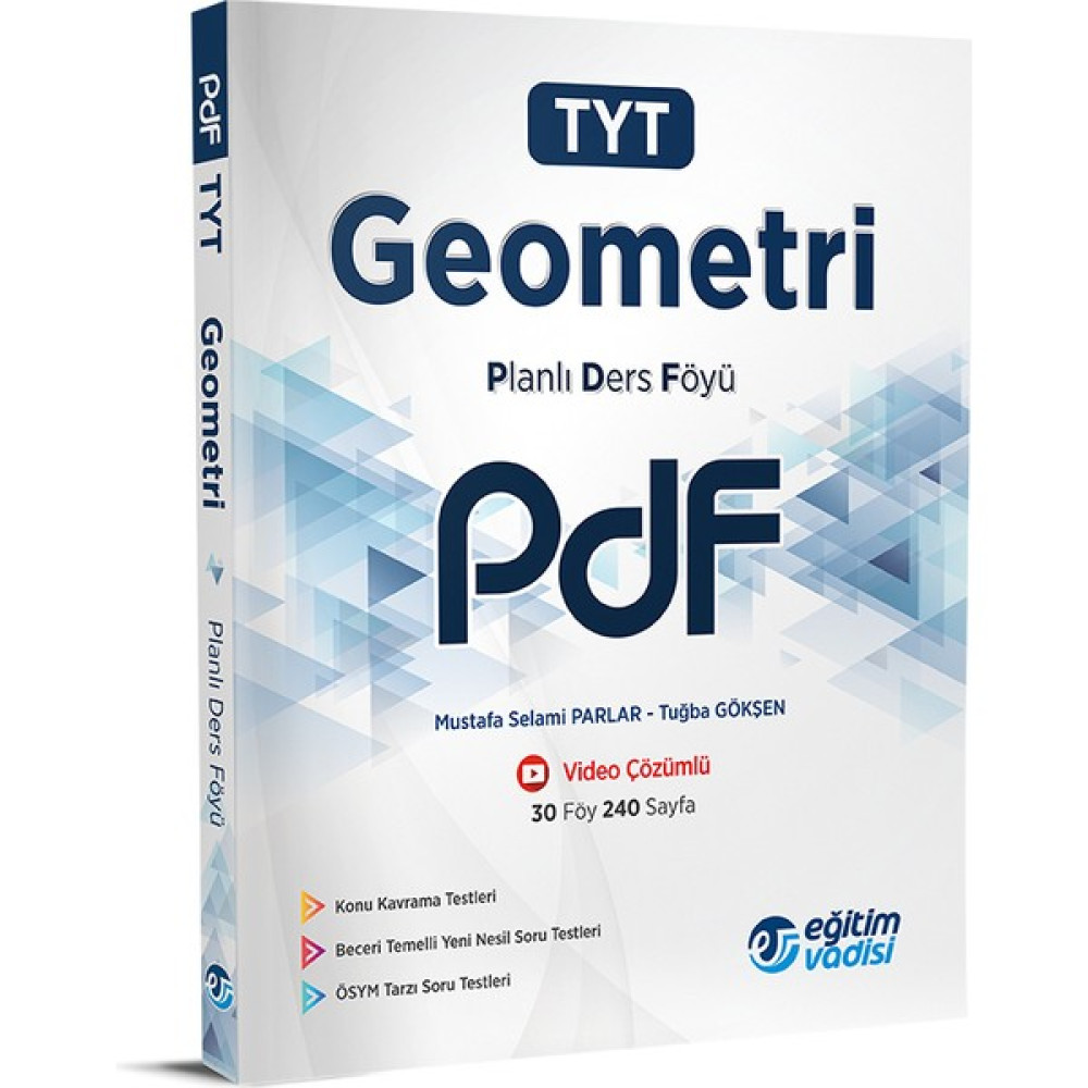 Eğitim Vadisi Yayınları Eğitim Vadisi Tyt Geometri Pdf (Planlı Ders Föyü) Matematik Fiyatı