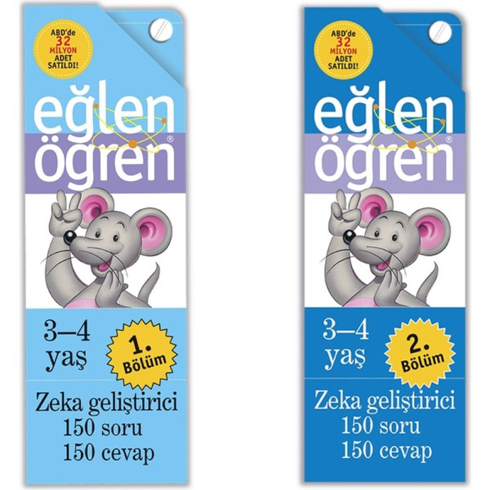 Eğlen Öğren 3-4 Yaş 1.bölüm/2.bölüm Okul Öncesi Eğitici & Öğretici Kitaplar Fiyatı
