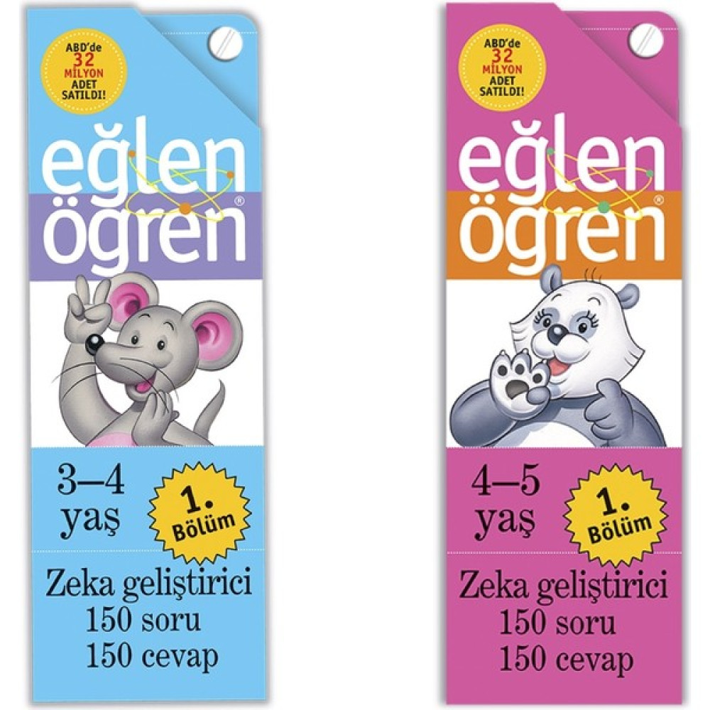 Eğlen Öğren 3-4 Yaş/4-5 Yaş 1. Bölüm Okul Öncesi Eğitici & Öğretici Kitaplar Fiyatı