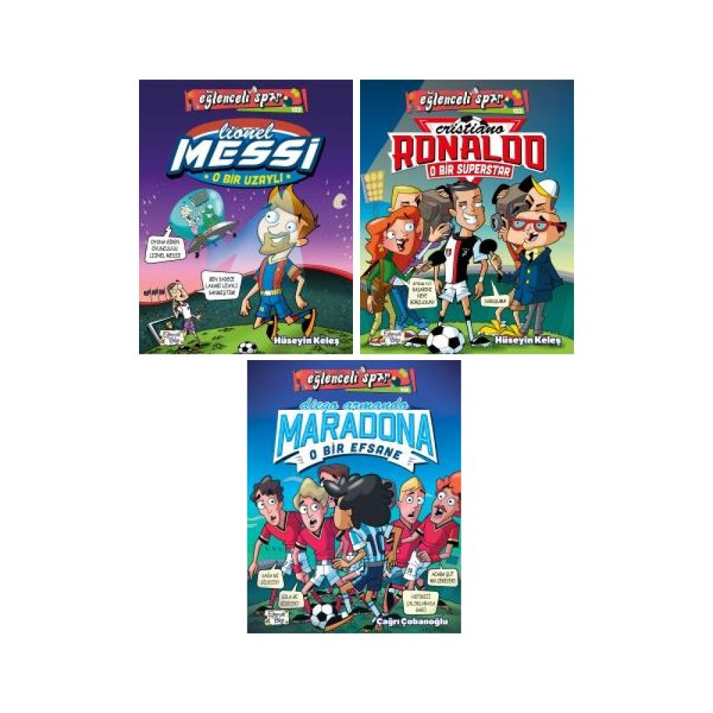 Eğlenceli Bilgi Spor 3 Kitap Set / Messi - Ronaldo - Maradona Çocuk Öykü Fiyatı