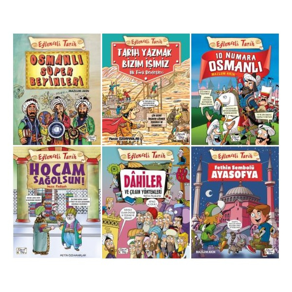 Eğlenceli Bilgi Tarih 6 Kitap Set / Osmanlı Süper Beyinleri - Tarih Yazmak Bizim Işimiz - 10 Numara Osmanlı - Hocam Sağolsun - Dahiler ve Çılgın Yö... Zihinsel Gelişim Kitapları Fiyatı