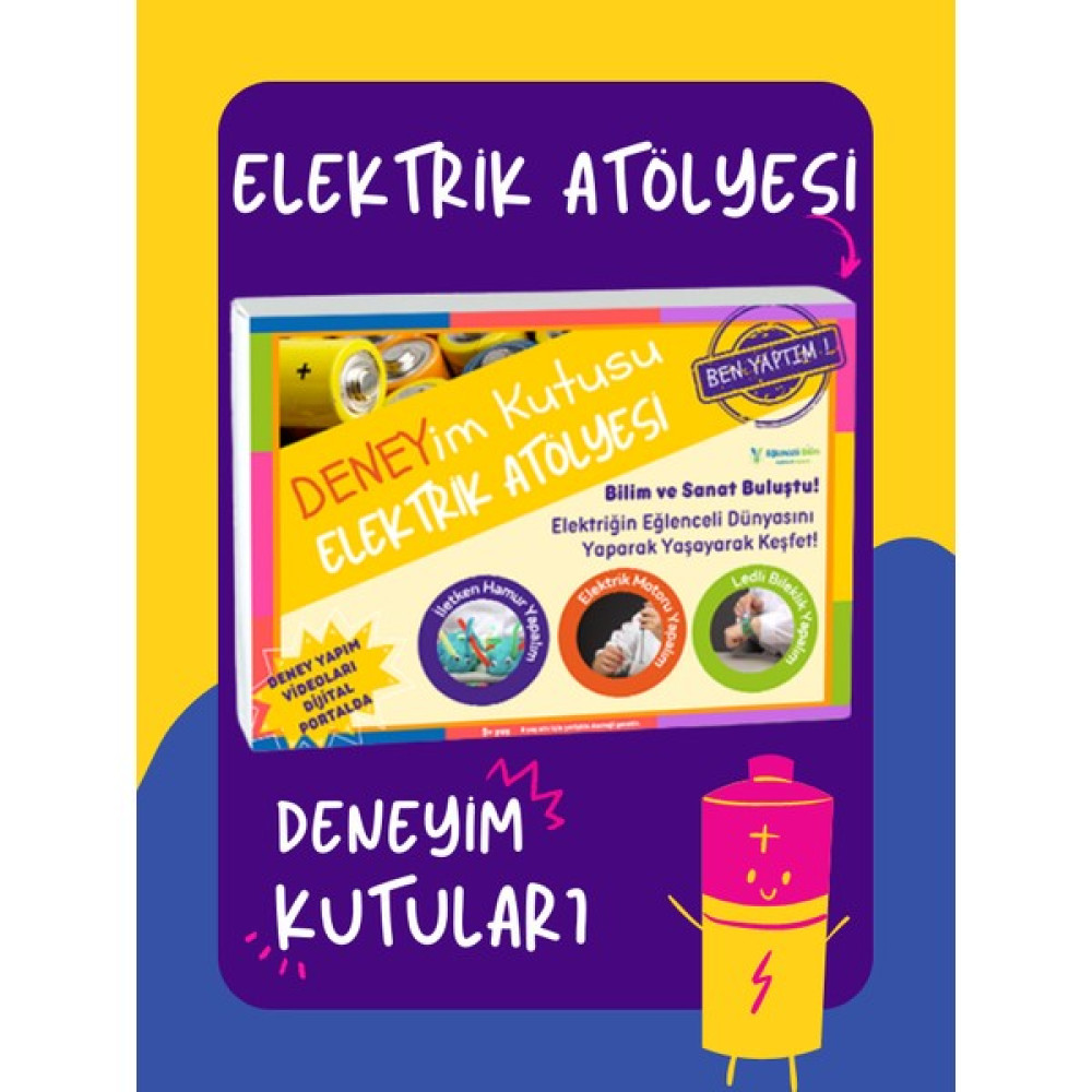 Eğlenceli Bilim Deneyim Kutusu – Elektrik Atölyesi Deney Seti / Deney Yapılış Videosu Hediyeli Eğitici Oyuncak Fiyatı
