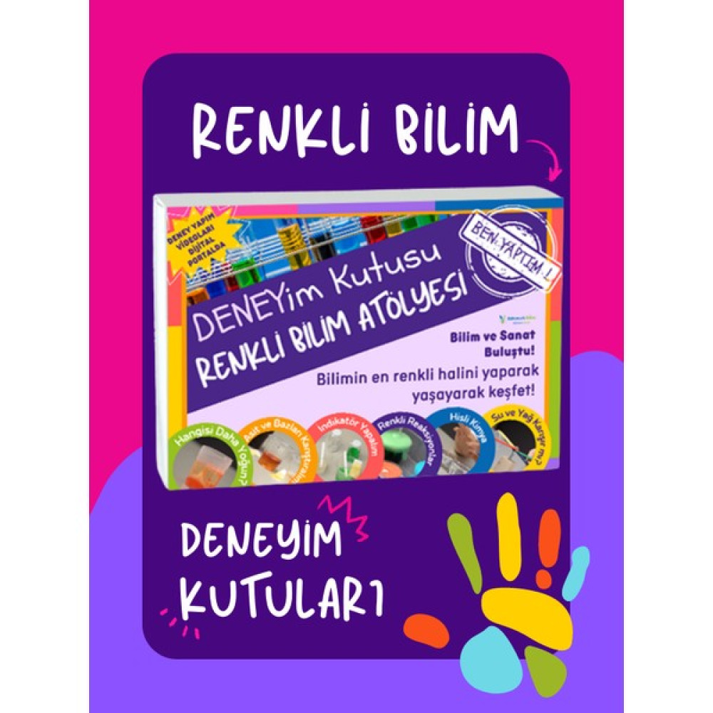 Eğlenceli Bilim Deneyim Kutusu – Renkli Bilim Atölyesi Deney Seti / Deney Yapılış Videosu Eğitici Oyuncak Fiyatı
