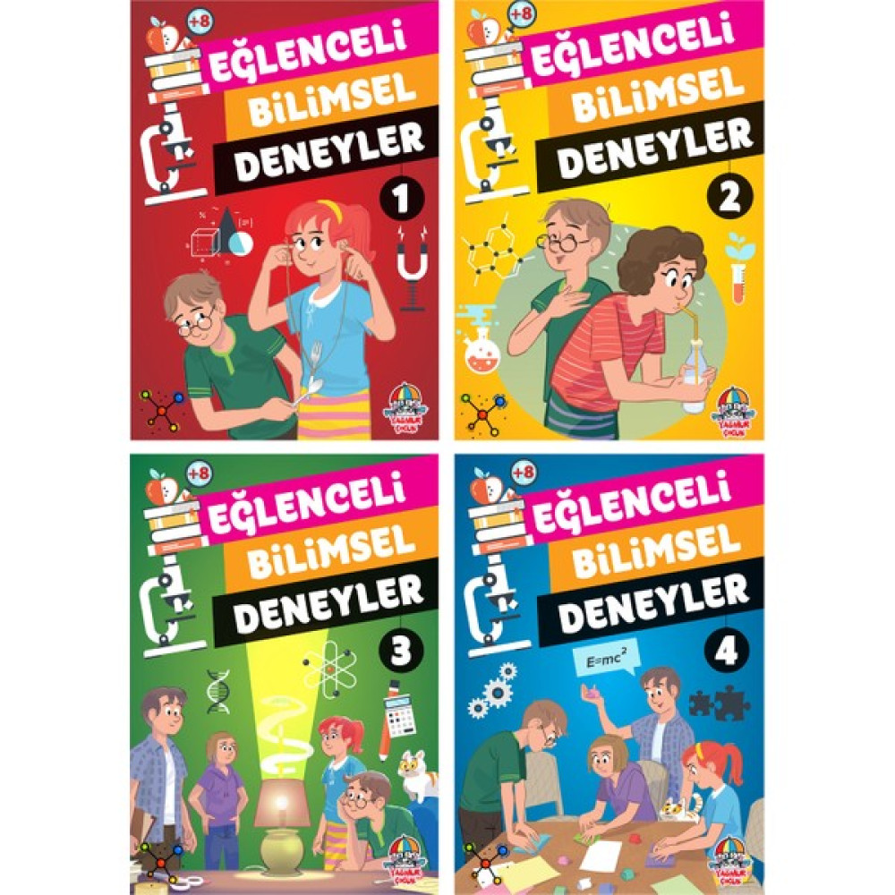 Eğlenceli Bilimsel Deneyler Serisi / 8 + Yaş / 4 Kitap / Set / Yağmur Çocuk Çocuk Masal Fiyatı