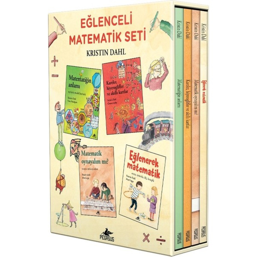 Eğlenceli Matematik Kutulu Özel Set (4 Kitap) - Kristin Dahl Zihinsel Gelişim Kitapları Fiyatı