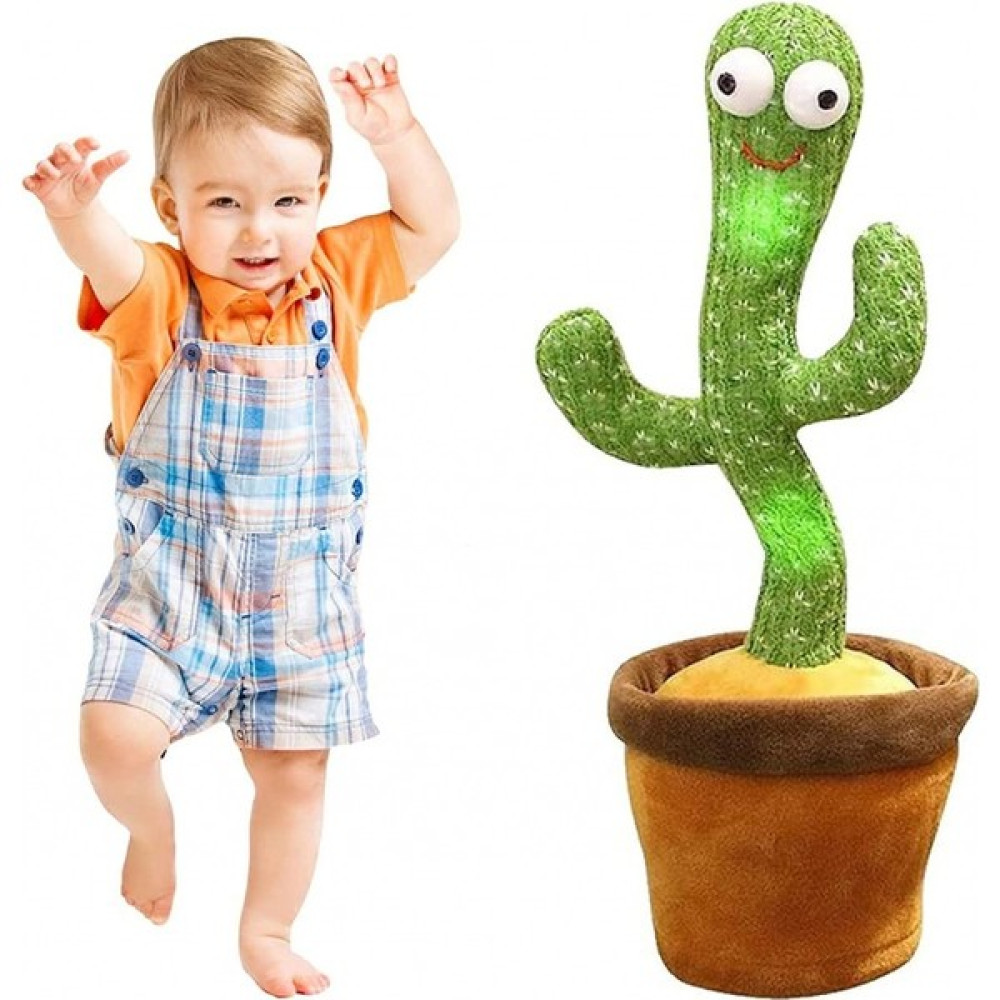 Egonex Dans Eden Kaktüs Müzikli Işıklı Saksı Peluş Oyuncak Cactus - Yeşil Peluş Oyuncaklar Fiyatı