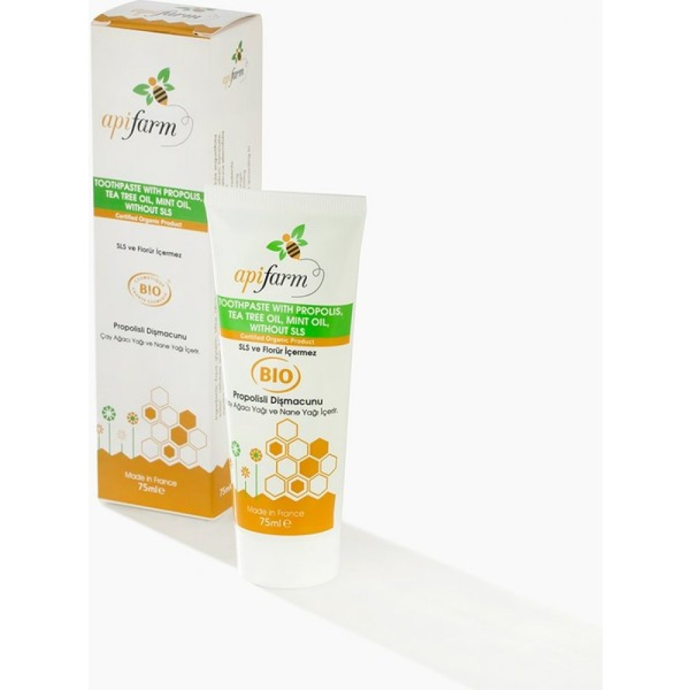 Eğriçayır Apifarm Organik Diş Macunu (Propolis, Çay Ağaçı Yağı, Naneli) 75Ml Diş Macunları Fiyatı