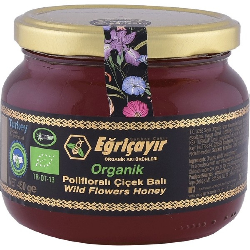 Eğriçayır Organik Polifloralı Bal 450 gr Bal ve Reçel Fiyatı