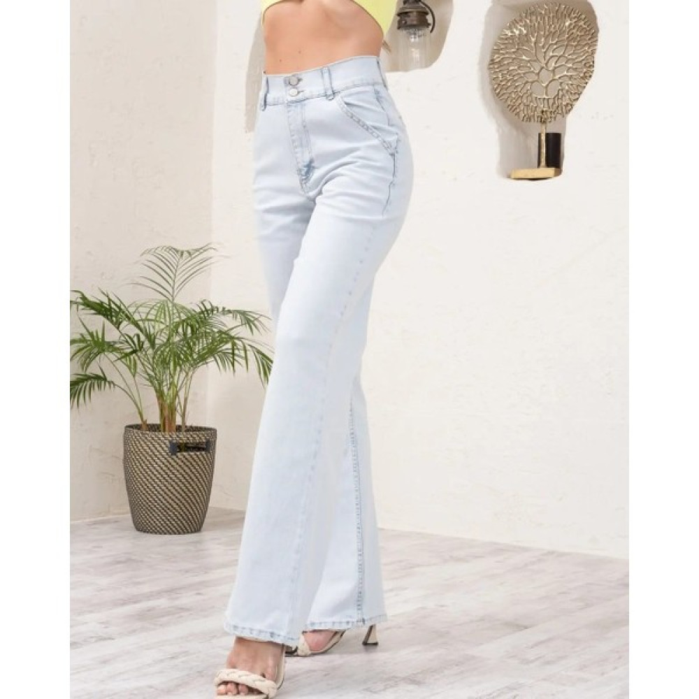 Egs Kadın Bol Paça Kot Pantolon 771244 28 Mavi Bayan Jeans / Kot Pantolon Fiyatı