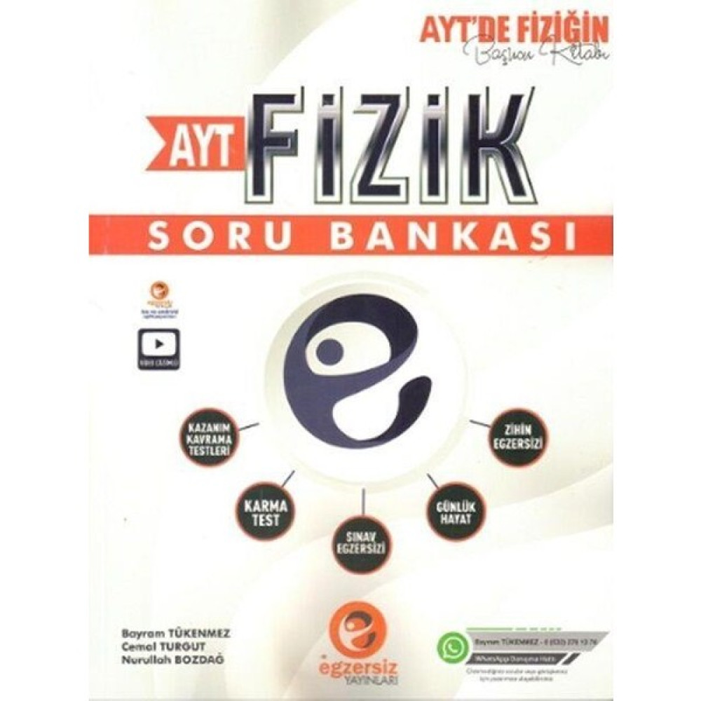 Egzersiz Yayınları Ayt Fizik Soru Bankası Egzersiz Yayınları Temel Yeterlilik Testi (TYT) Fiyatı