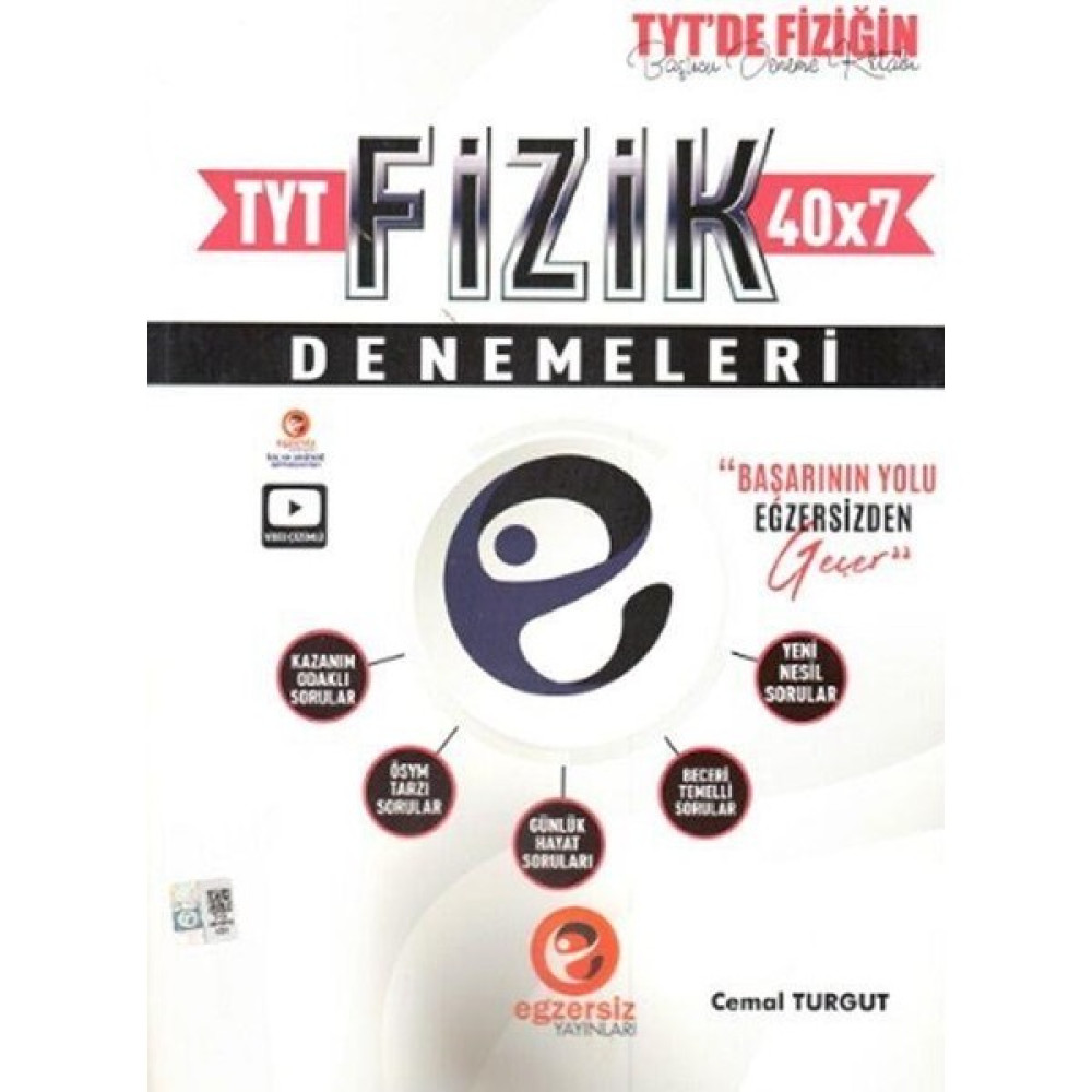 Egzersiz Yayınları TYT Fizik 40 x 7 Denemeleri Temel Yeterlilik Testi (TYT) Fiyatı